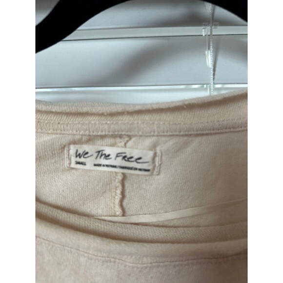 Free People Awesome Long Sleeve T-shirt Tunic Colorblock Stripe Women's Shirt S - Picture 3 of 4